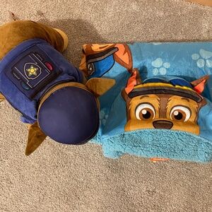 Paw Patrol Chase Pillow Pet and Blanket Bundle